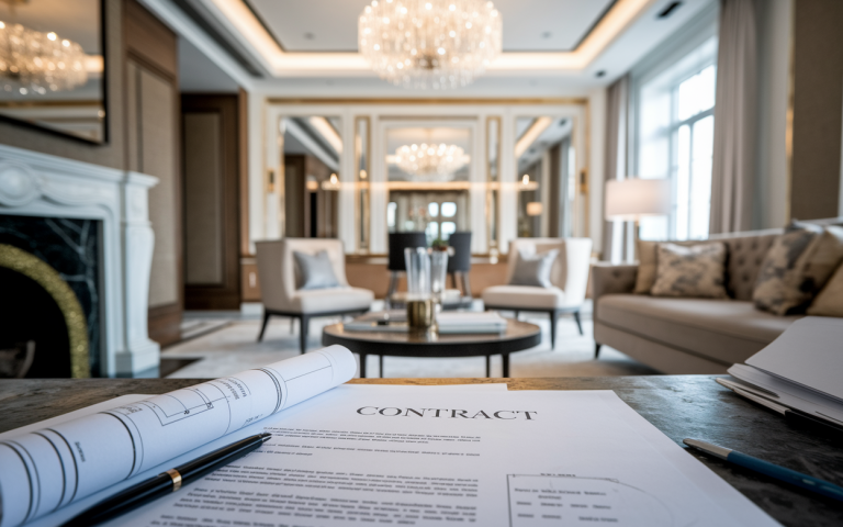 Assurances et garanties dans les contrats de rénovation intérieure de luxe